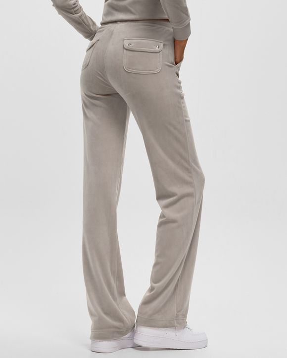 Juicy Couture WMNS Classic Velour Del Ray Pant Grey - STRING