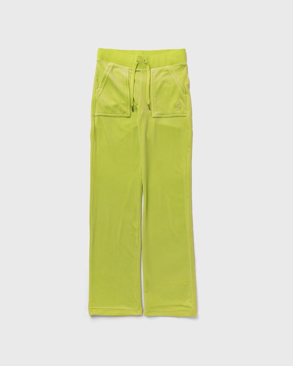 Juicy Couture WMNS Classic Velour Del Ray Pant Green - SHARP GREEN