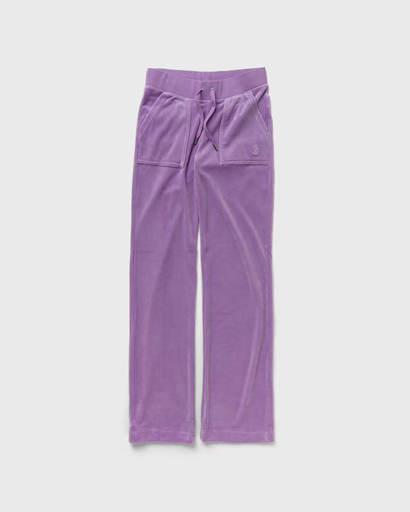 New With Tag Juicy Couture Girls Velour long pants cotton purple size 8  years 