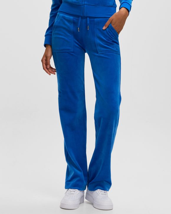 DELLA ROBIA LOW RISE FLARE CLASSIC VELOUR TRACK PANT – Juicy