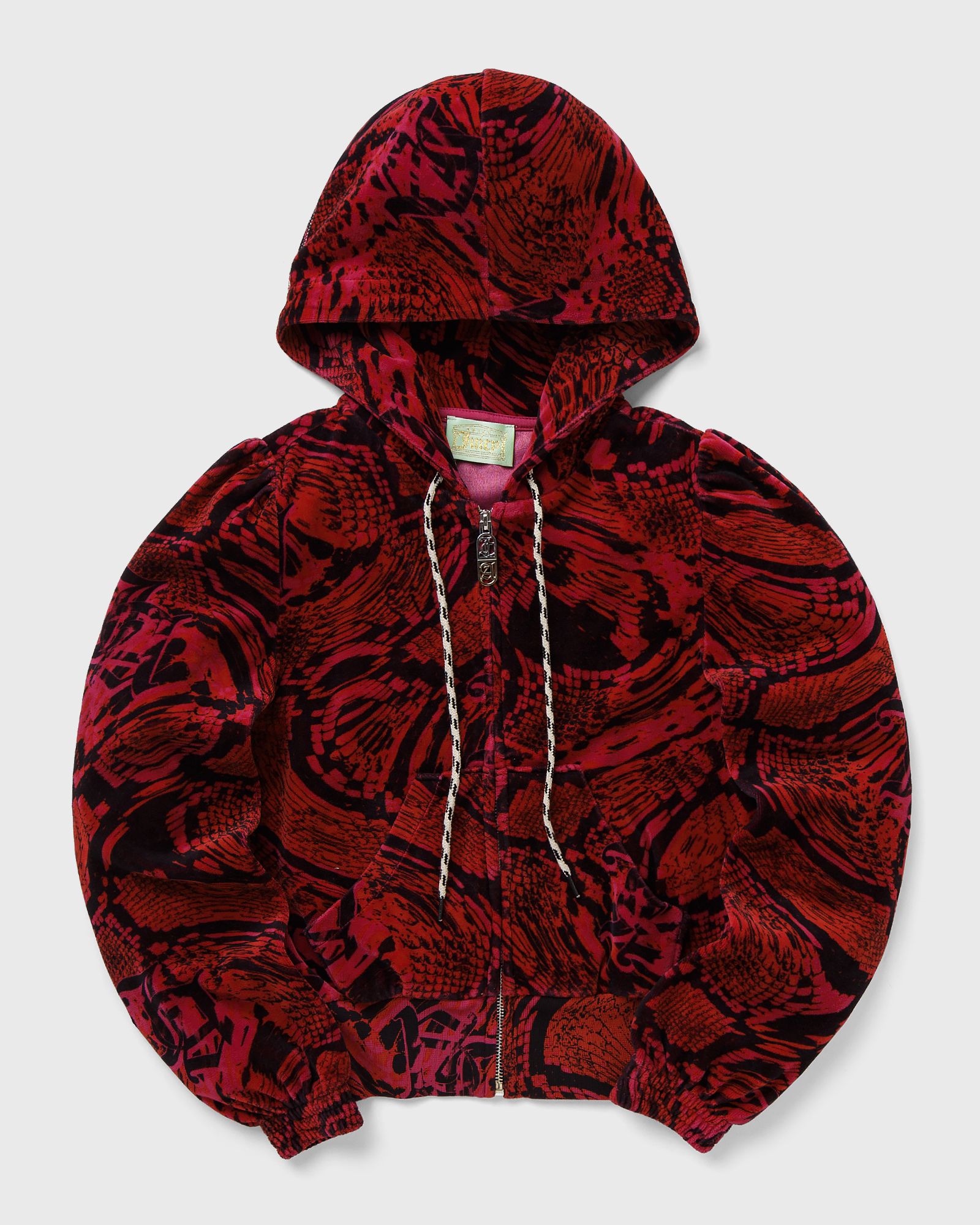 Aries x Juicy Couture Psysnake Shrunken Zip Thru Hoodie