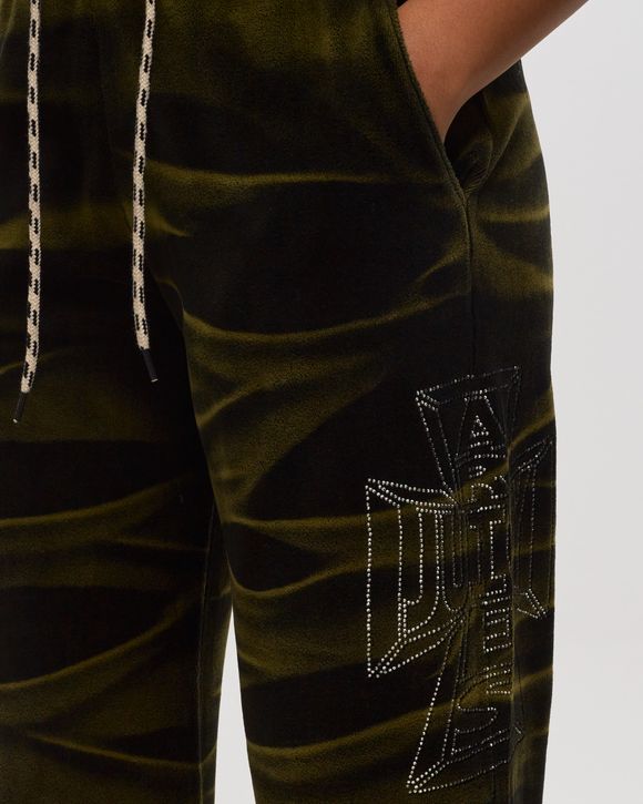 Aries Arise Aries x Juicy Couture Tie Dye Flared Sweatpants Black/Green -  BLACK