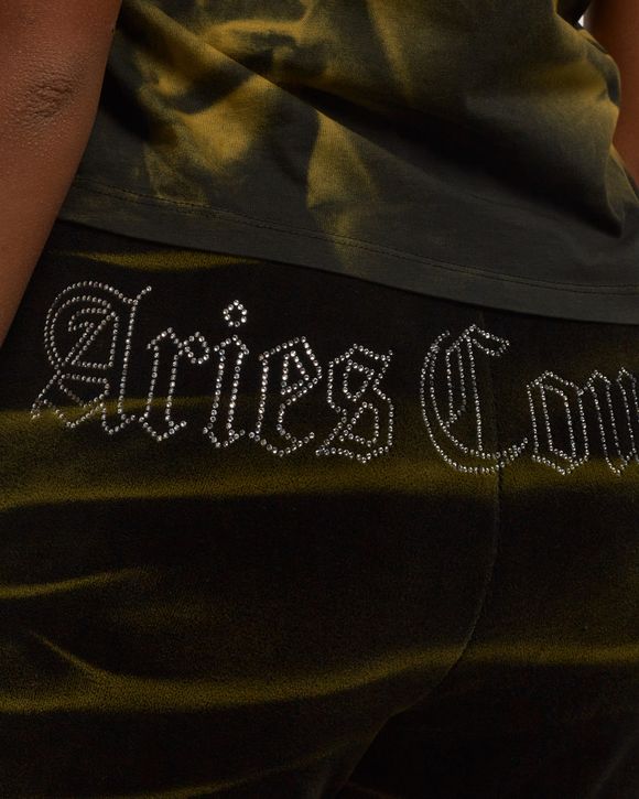 Aries x Juicy Couture Tie Dye Track Pants in Dark Green