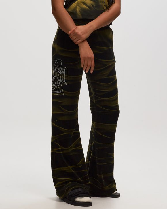 Aries Arise Aries x Juicy Couture Tie Dye Flared Sweatpants Black/Green -  BLACK