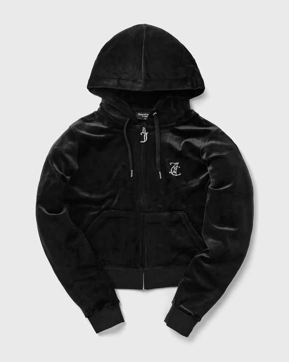 Black sales velour hoodie