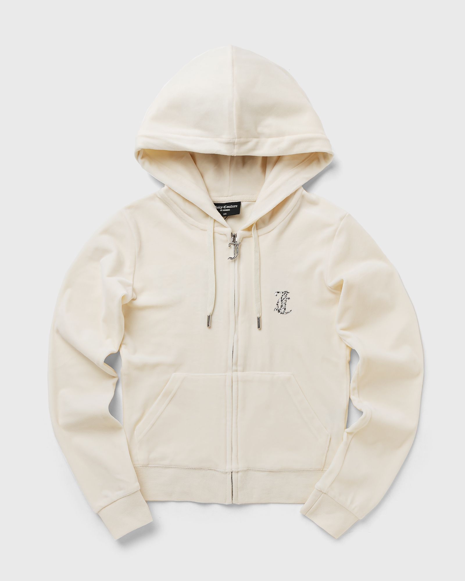 WMNS CLASSIC VELOUR HOODIE WITH DIAMANTE BRANDING