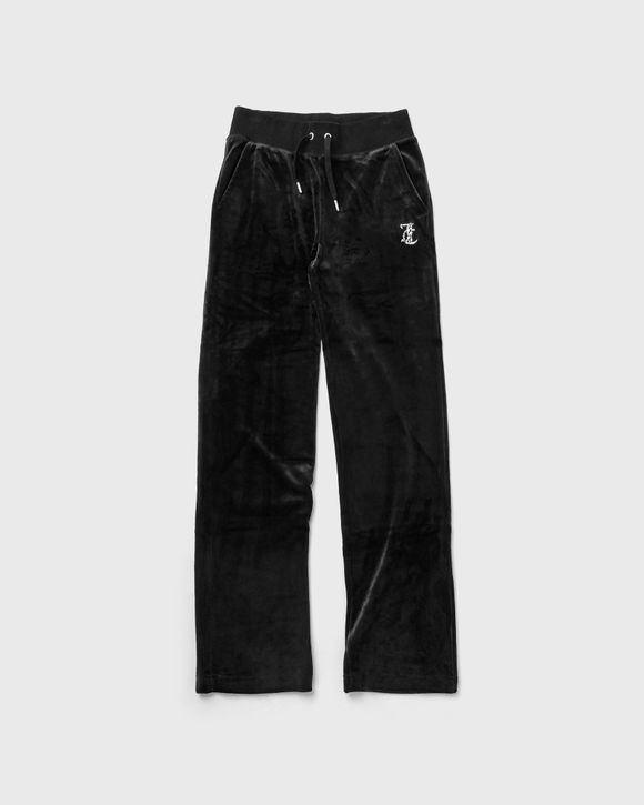 WMNS CLASSIC VELOUR TRACKPANT WITH DIAMANTE BRANDING