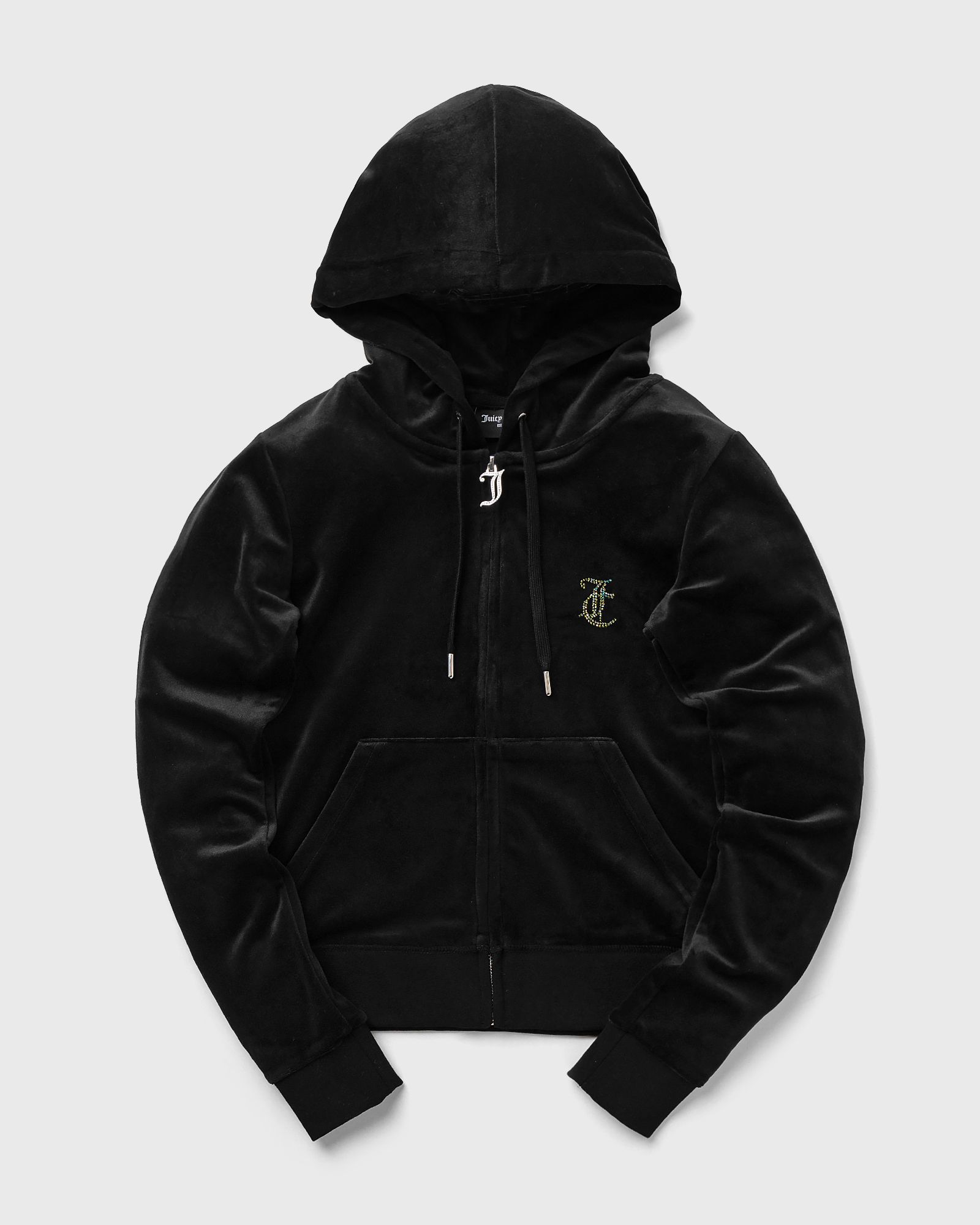 WMNS CLASSIC VELOUR HOODIE WITH DIAMANTE BRANDING