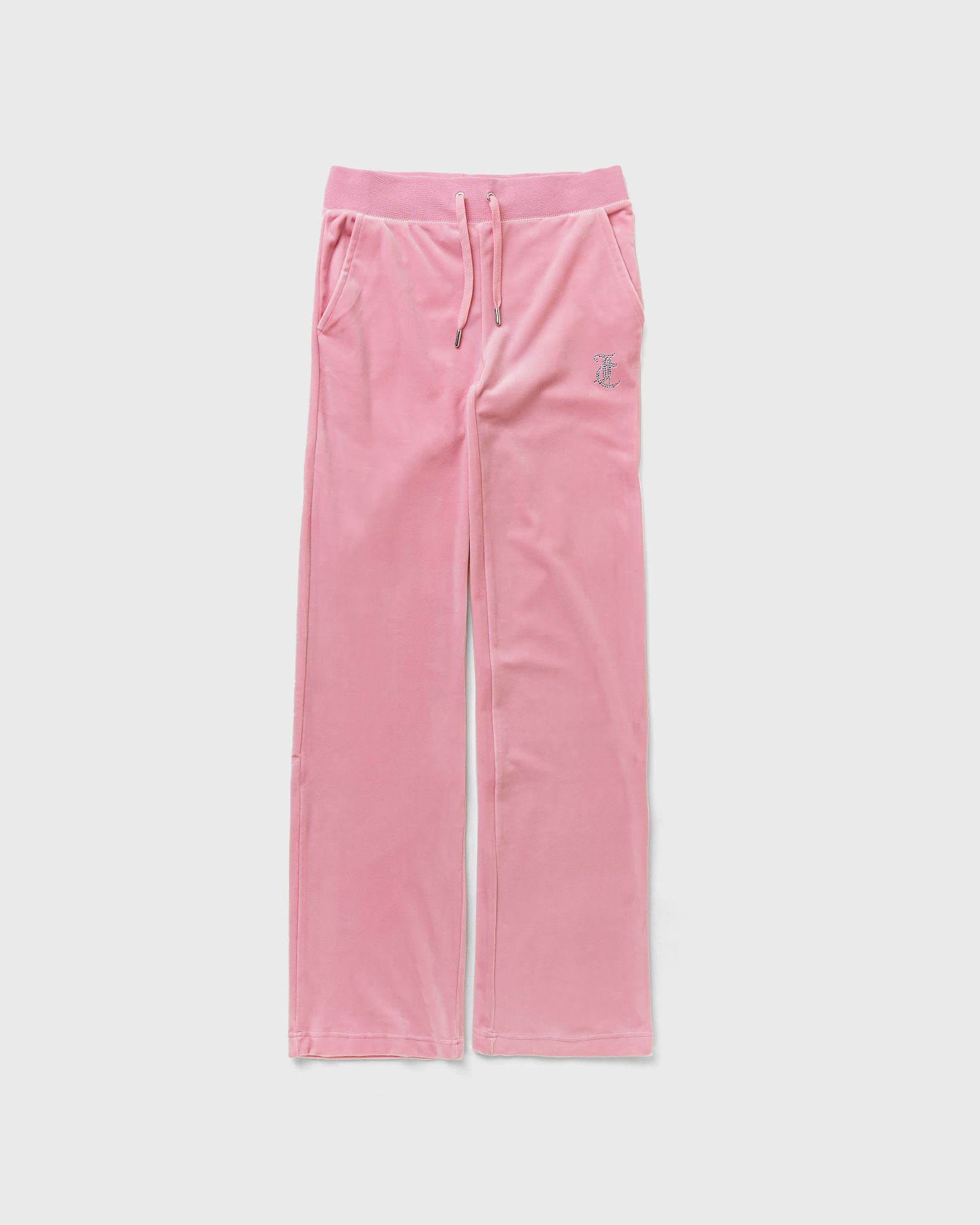 WMNS CLASSIC VELOUR TRACKPANT WITH DIAMANTE BRANDING