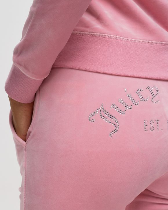 WMNS CLASSIC VELOUR TRACKPANT WITH DIAMANTE BRANDING