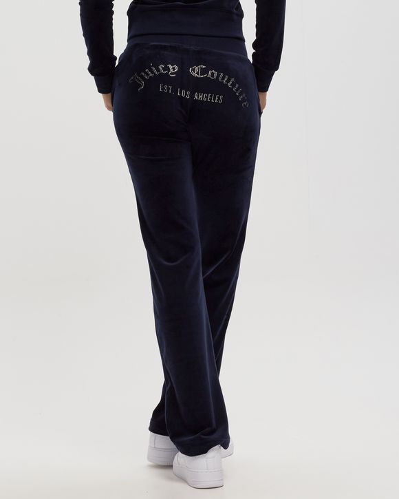 WMNS CLASSIC VELOUR TRACKPANT WITH DIAMANTE BRANDING