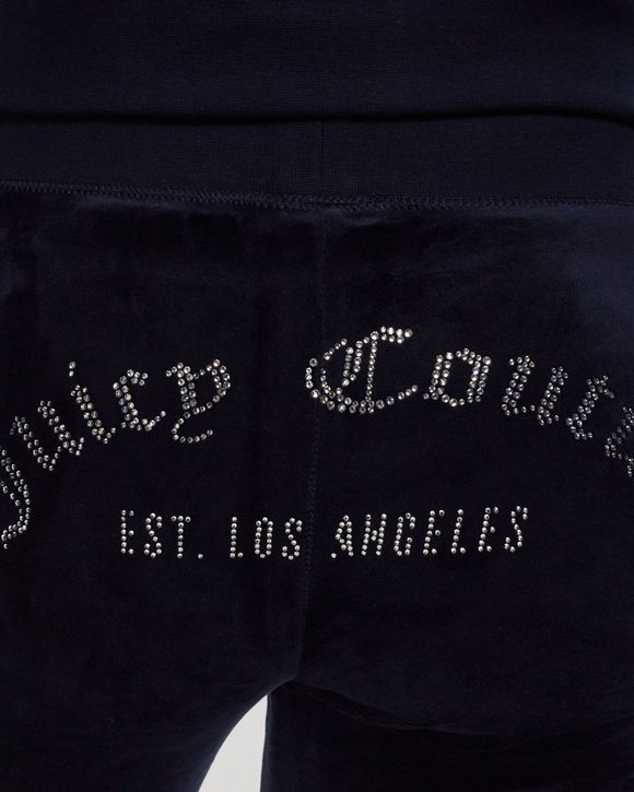 WMNS CLASSIC VELOUR TRACKPANT WITH DIAMANTE BRANDING