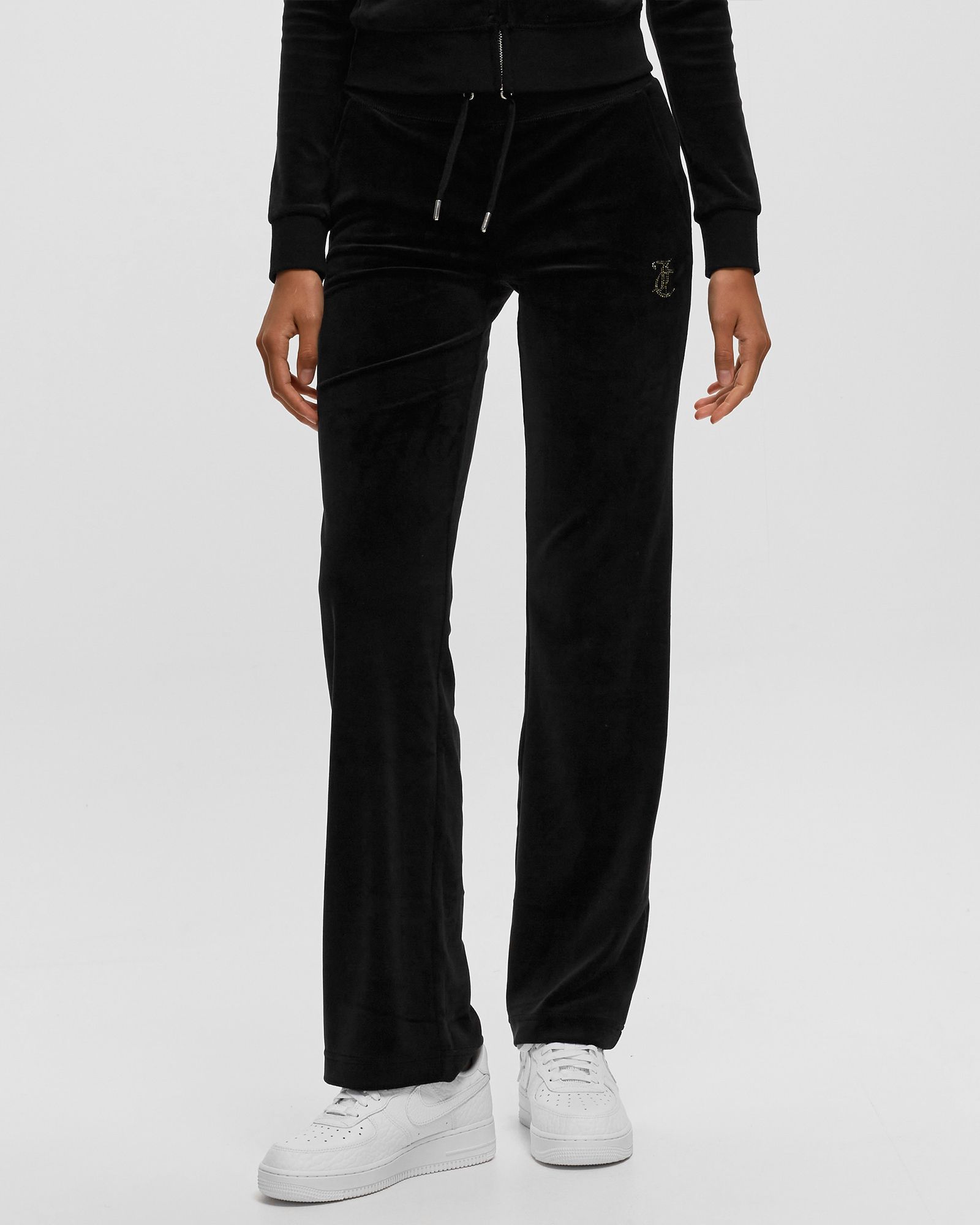 WMNS CLASSIC VELOUR TRACKPANTS  WITH DIAMANTE BRANDING