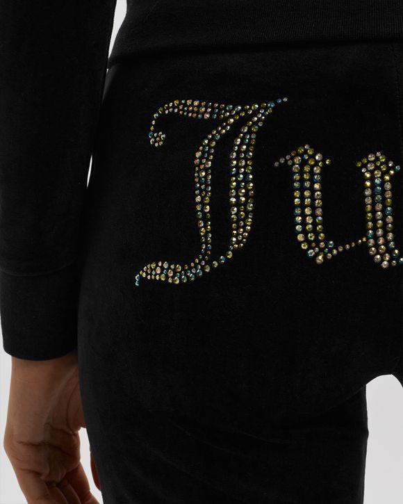 WMNS CLASSIC VELOUR TRACKPANTS  WITH DIAMANTE BRANDING