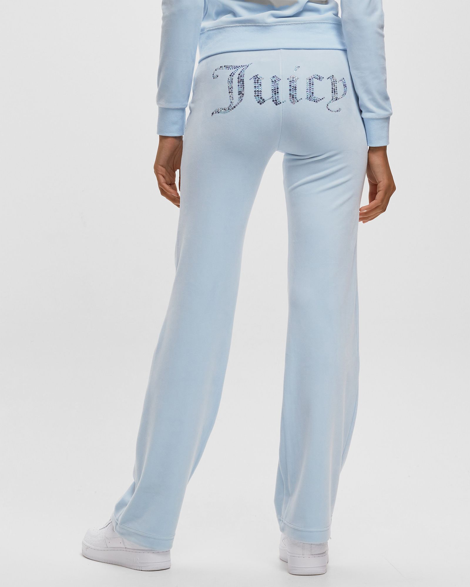 WMNS CLASSIC VELOUR TRACKPANT  WITH DIAMANTE BRANDING