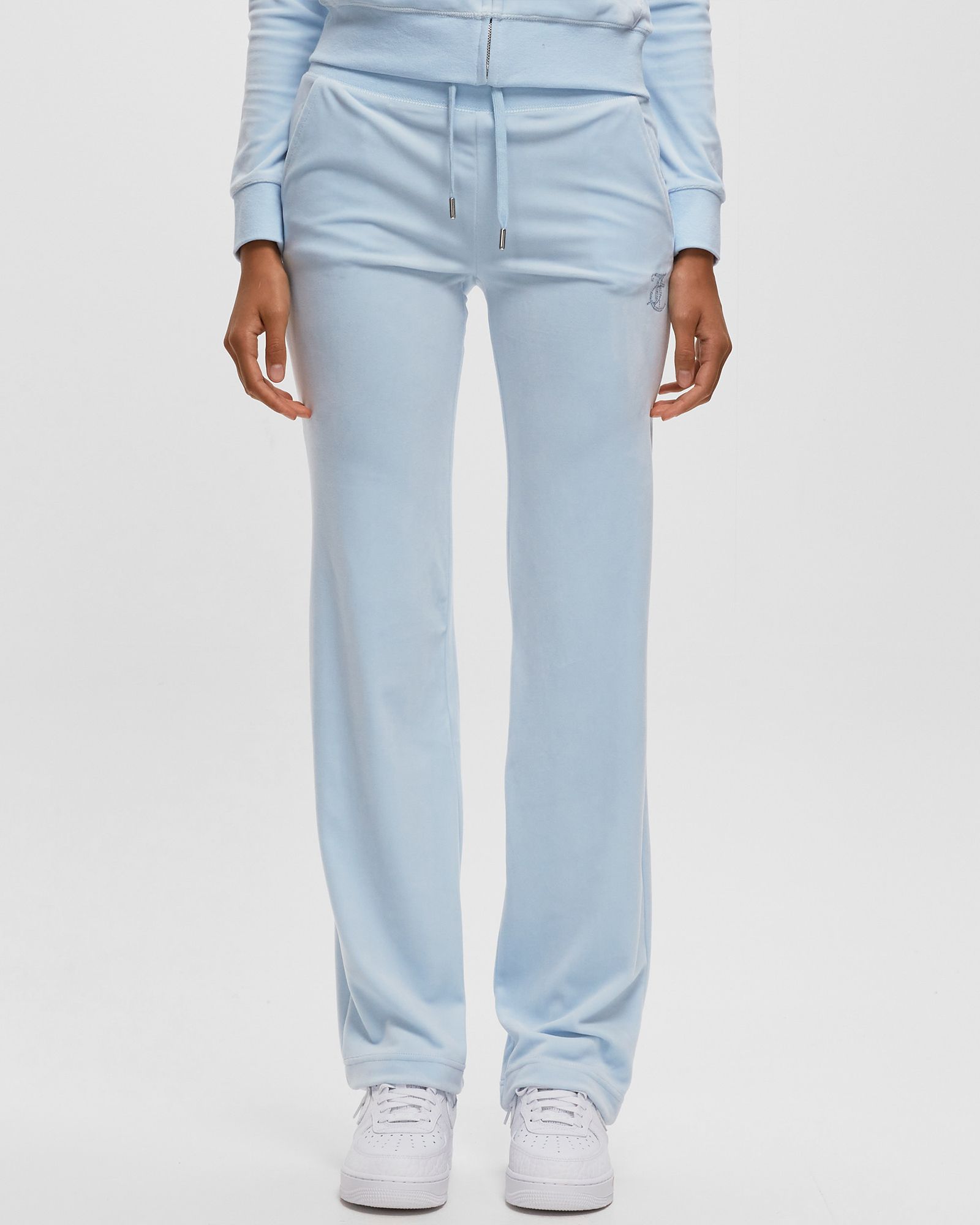 WMNS CLASSIC VELOUR TRACKPANT  WITH DIAMANTE BRANDING