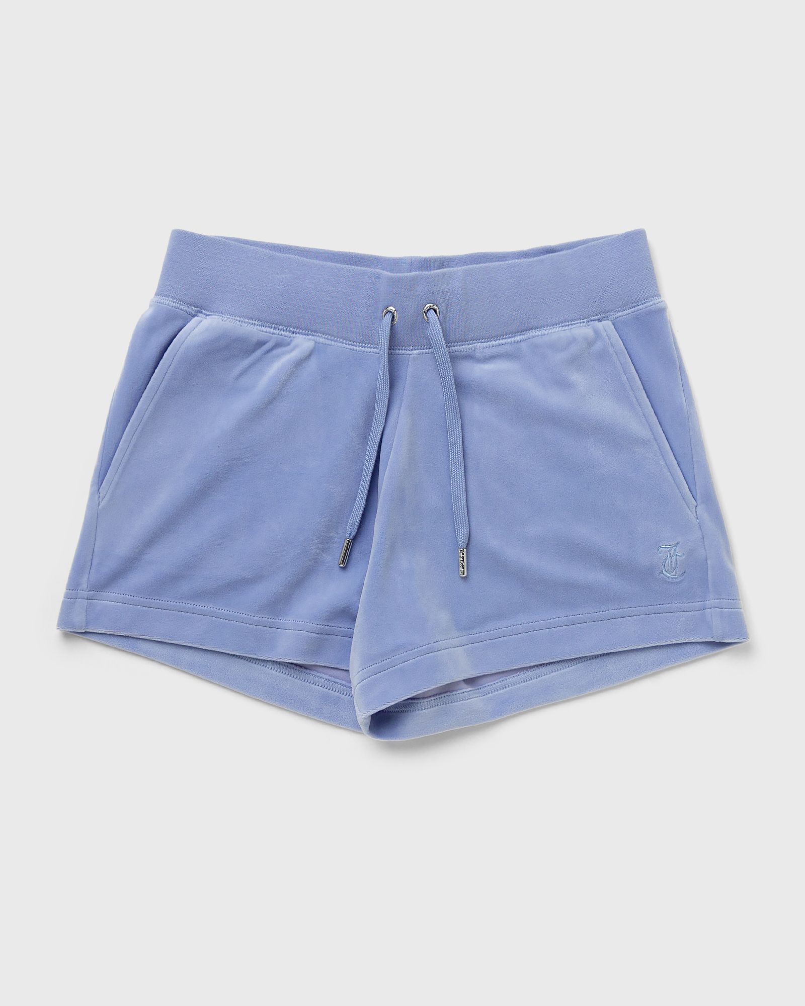 Juicy Couture - wmns classic velour track shorts women casual shorts blue in größe:l