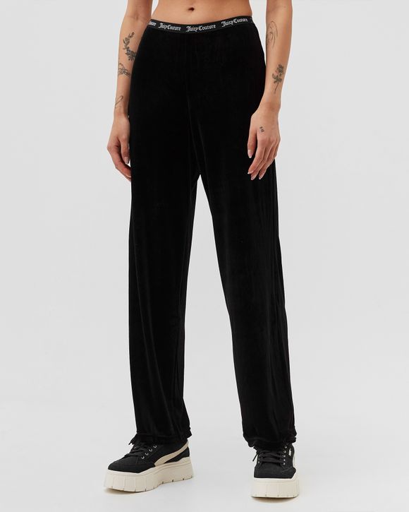 WMNS VELVET FLARE PANT WITH BRANDED ELASTIC WAISTBAND
