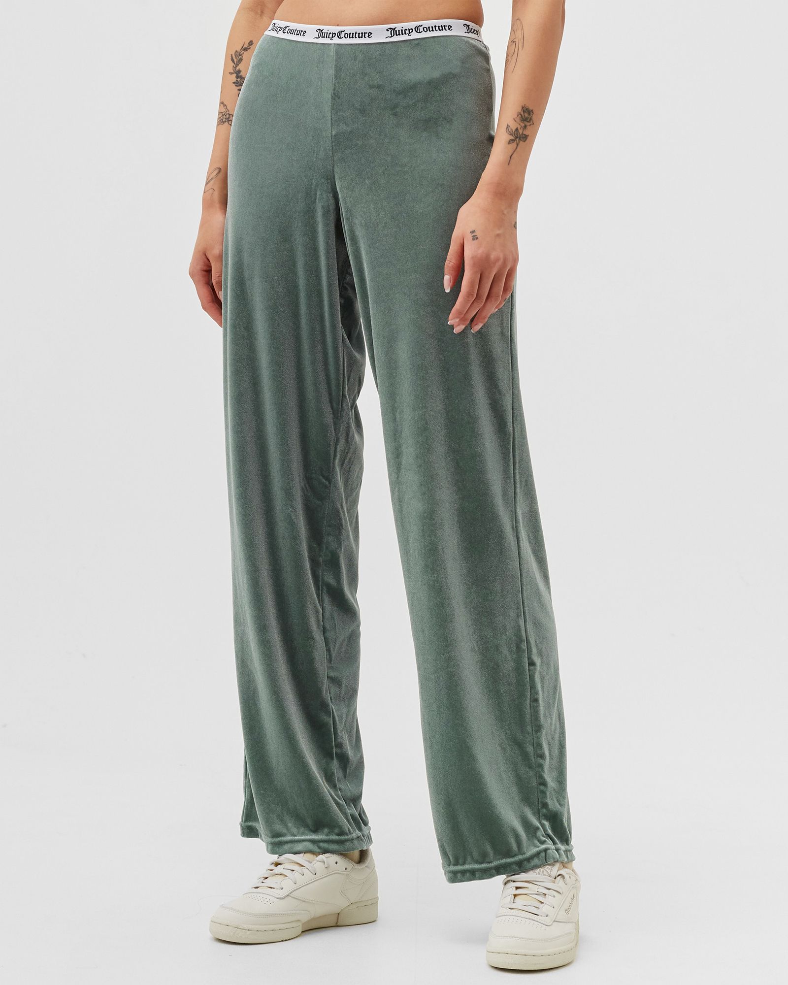 WMNS VELVET FLARE PANT WITH BRANDED ELASTIC WAISTBAND