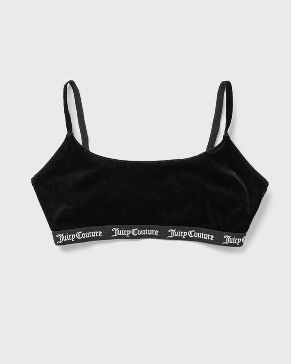 Juicy Couture WMNS VELVET T-SHIRT BRA WITH BRANDED ELASTIC Black
