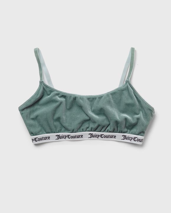 Juicy Couture WMNS VELVET T-SHIRT BRA WITH BRANDED ELASTIC Green - CHINOIS  GREEN
