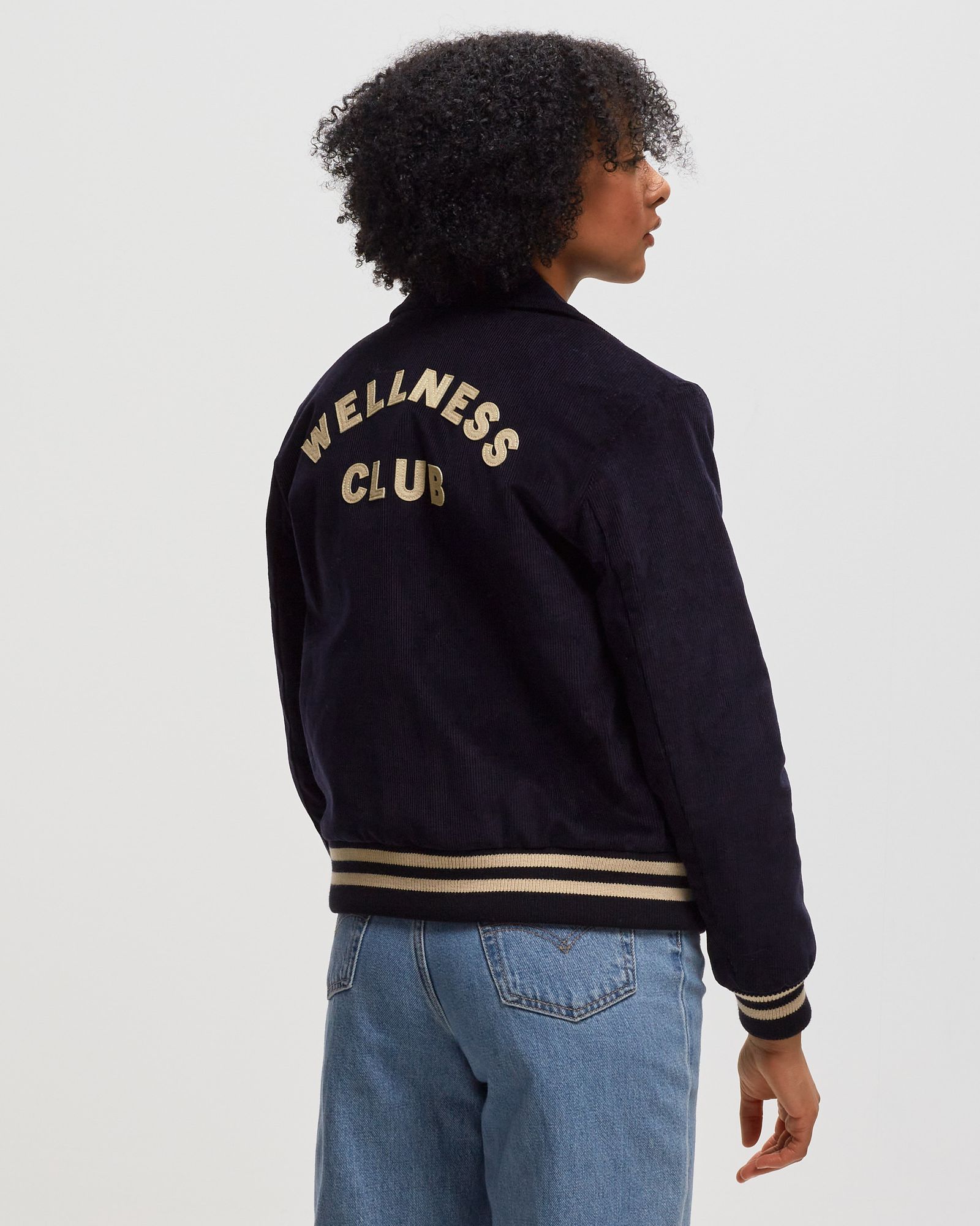 Wellness Club Corduroy Varsity Jacket