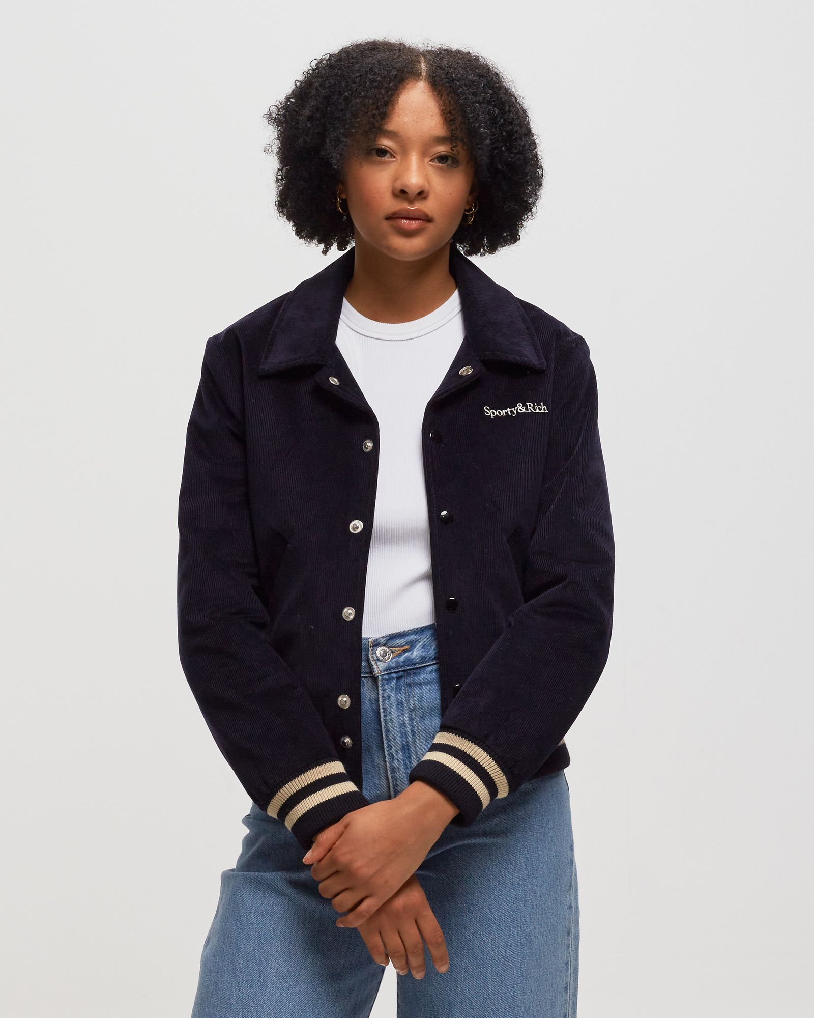 Wellness Club Corduroy Varsity Jacket