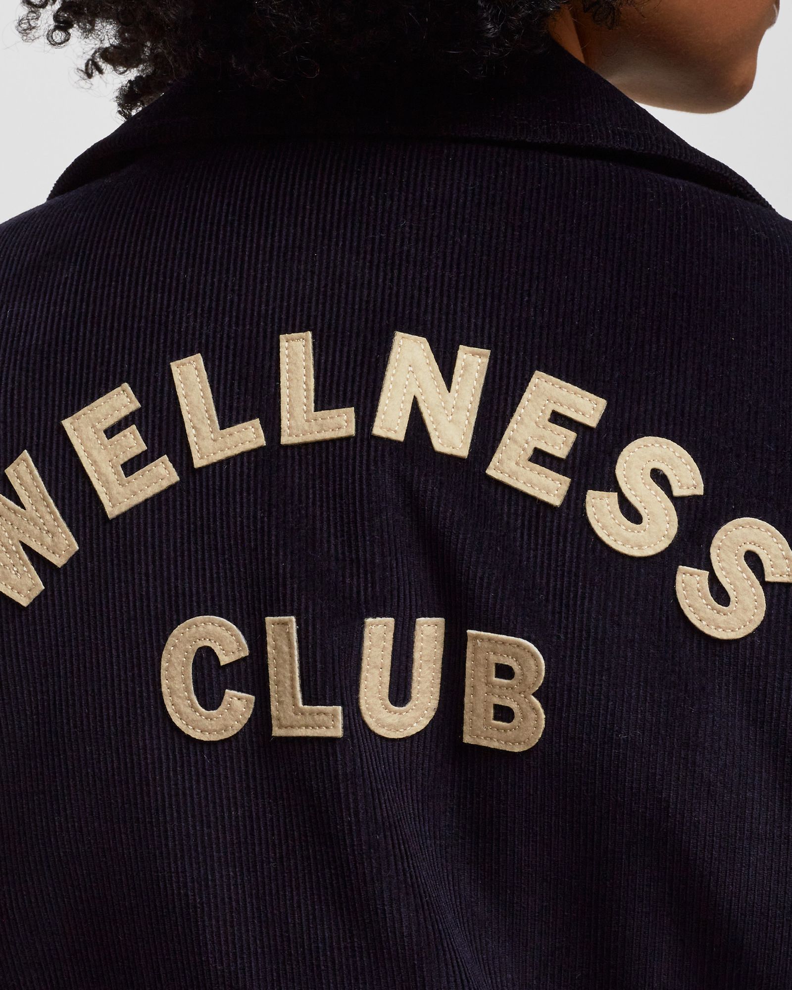 Wellness Club Corduroy Varsity Jacket