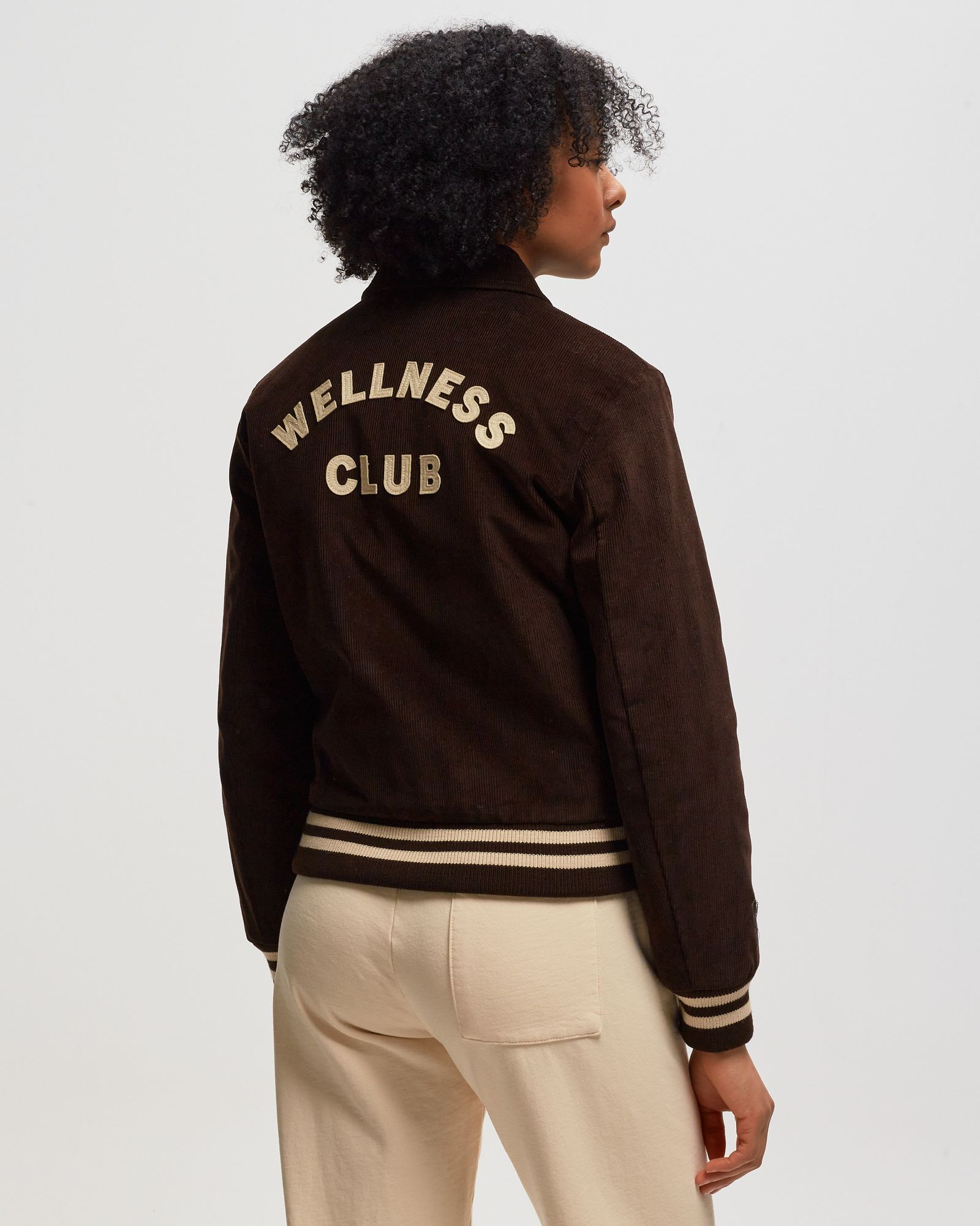 Wellness Club Corduroy Varsity Jacket