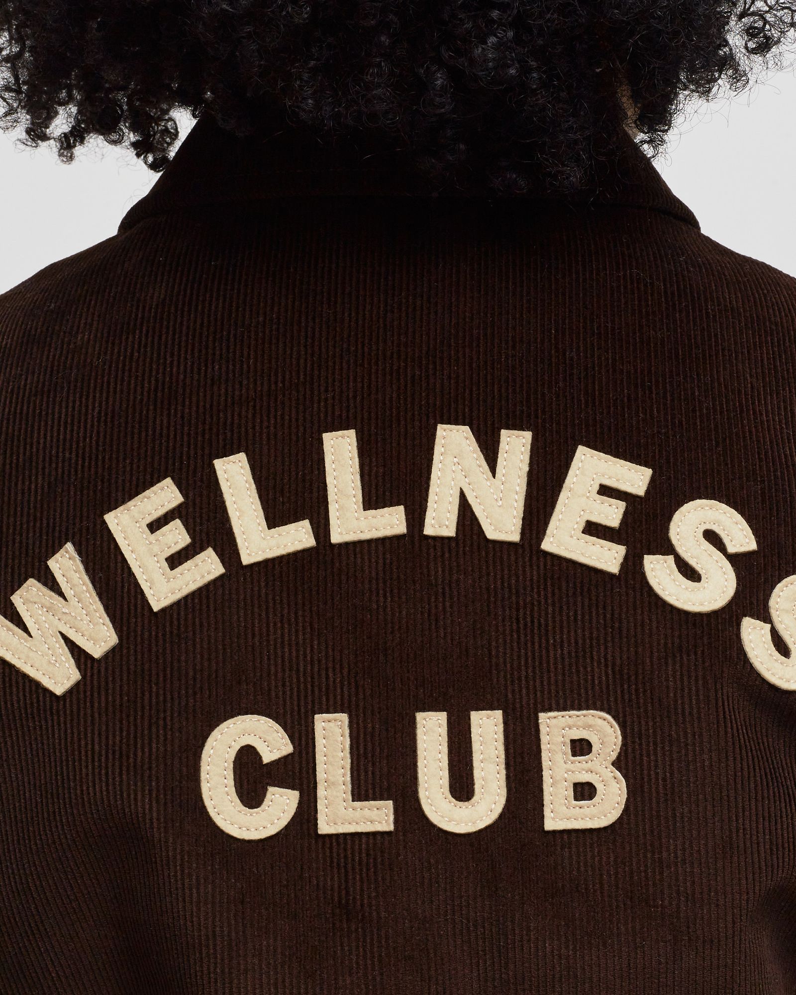 Wellness Club Corduroy Varsity Jacket