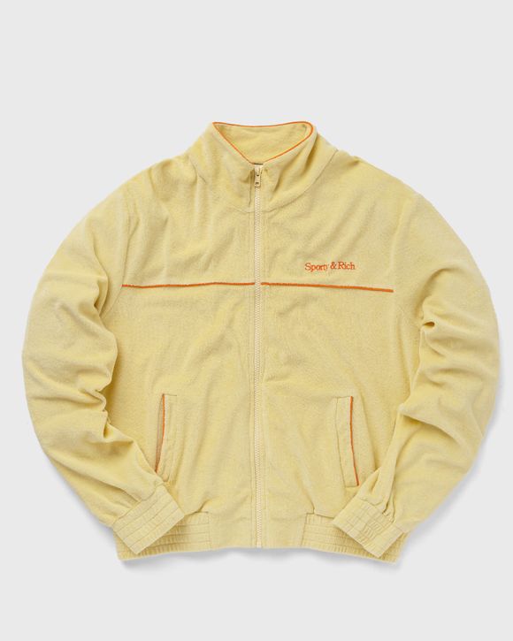 Sporty & Rich New Serif Track Jacket Yellow - ALMOND/POMODORO