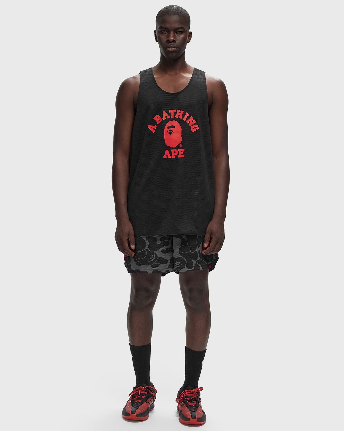 Adidas x Bape Dame 9 RV J Men Jerseys Black in size XXL