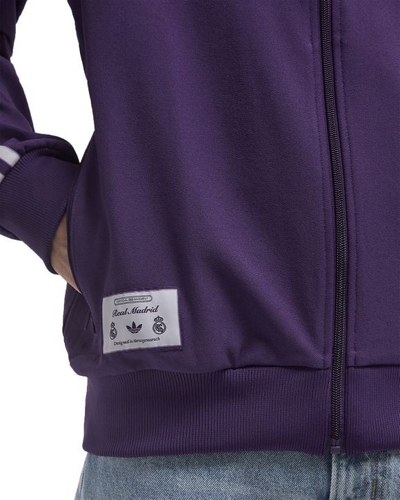 Adidas REAL MADRID ICON TRACK TOP Purple | BSTN Store