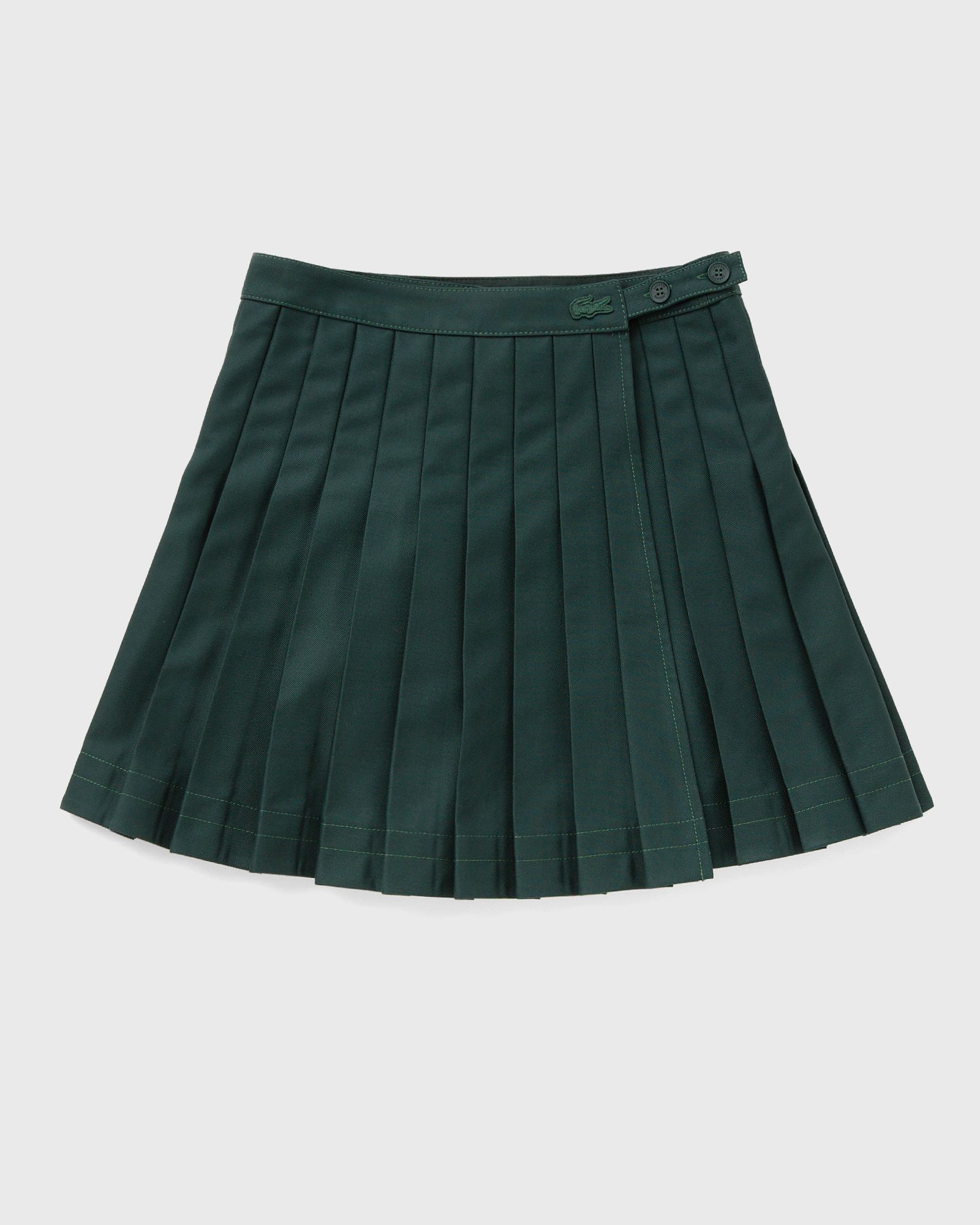 CONTRAST TOPSTICHED PLEATED SKIRT