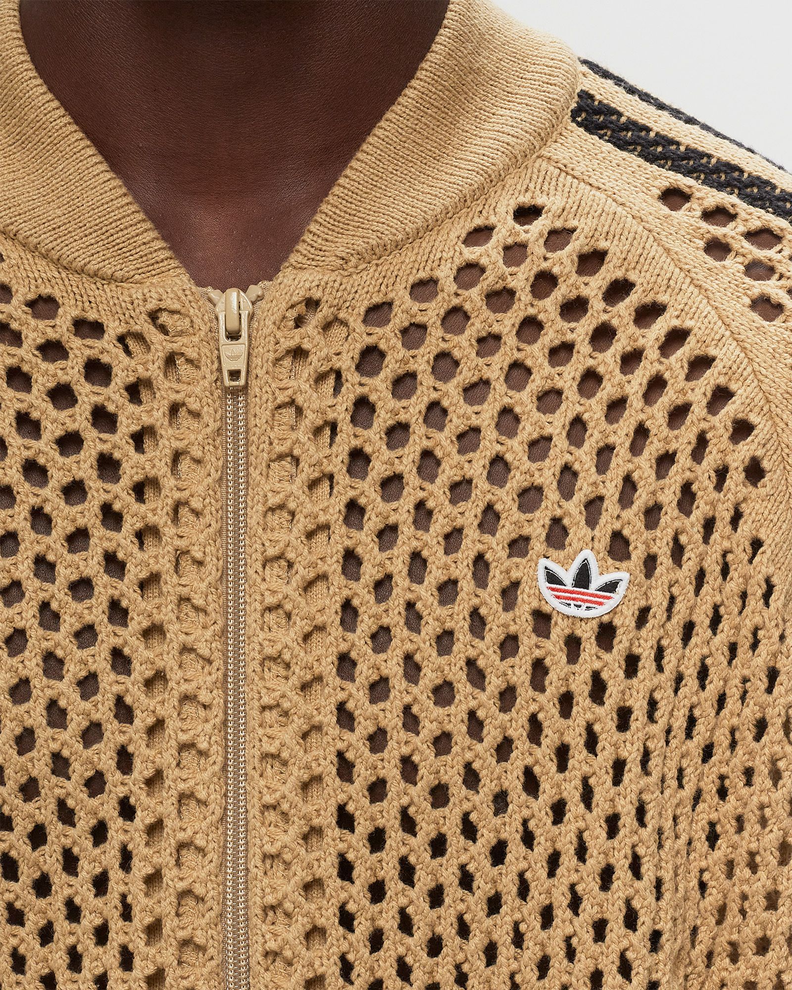 トップス adidas x CLOT Crochet Track Top \"Beige Adidas X Clot Crochet Track Top Online Kuwait - SNKR