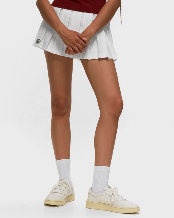 Lacoste white pleated tennis hot sale skirt