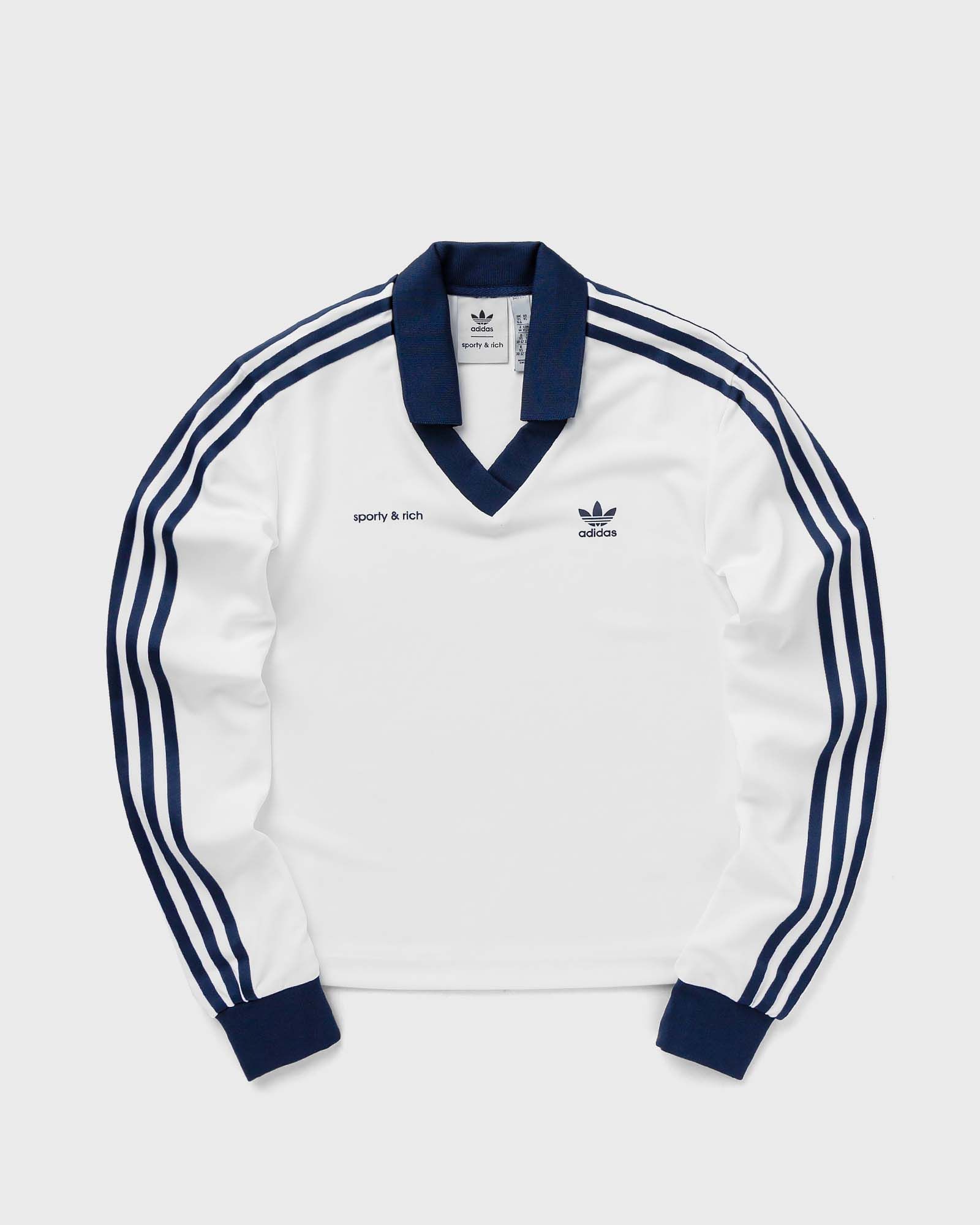 新品 ADIDAS sporty&rich Vネック スエット 白 L adidas Sporty & Rich V-Neck Sweater - White | Free Shipping