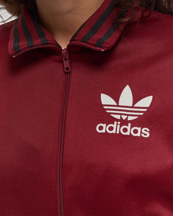 Adidas red sst track jacket women's best sale