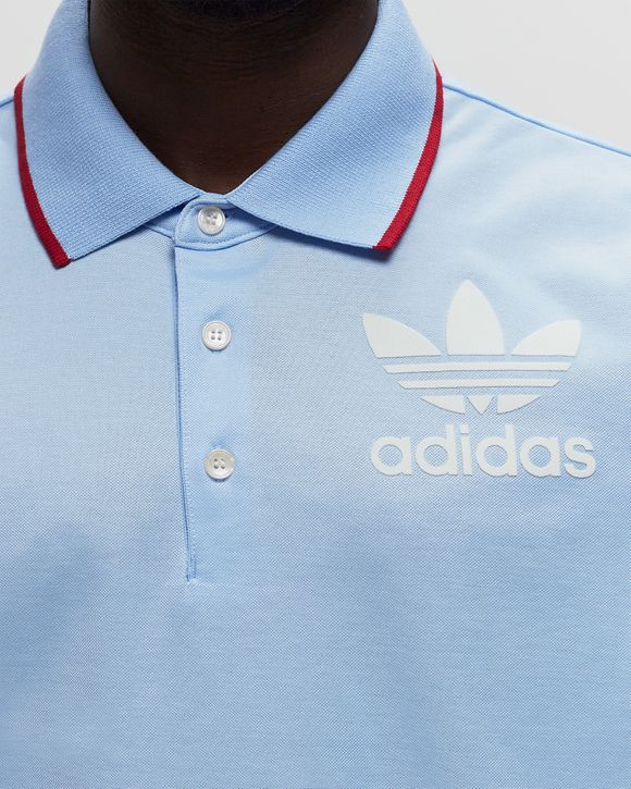 Adidas x Wales Bonner S S Polo Glow Blue S