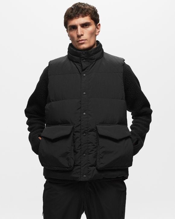 Snow Peak Recycled Down Vest Black - BLACK