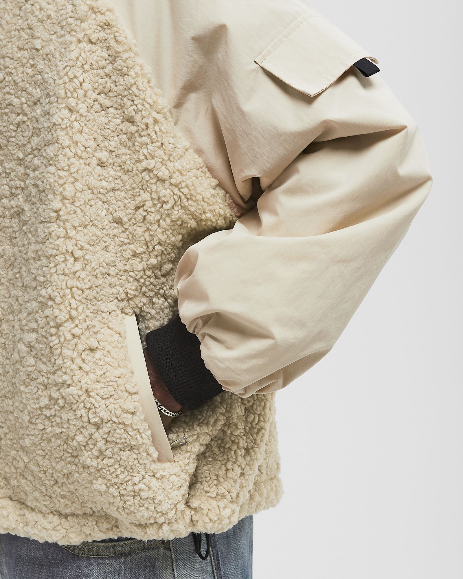 COLOUR BLOCK TRACK TOP