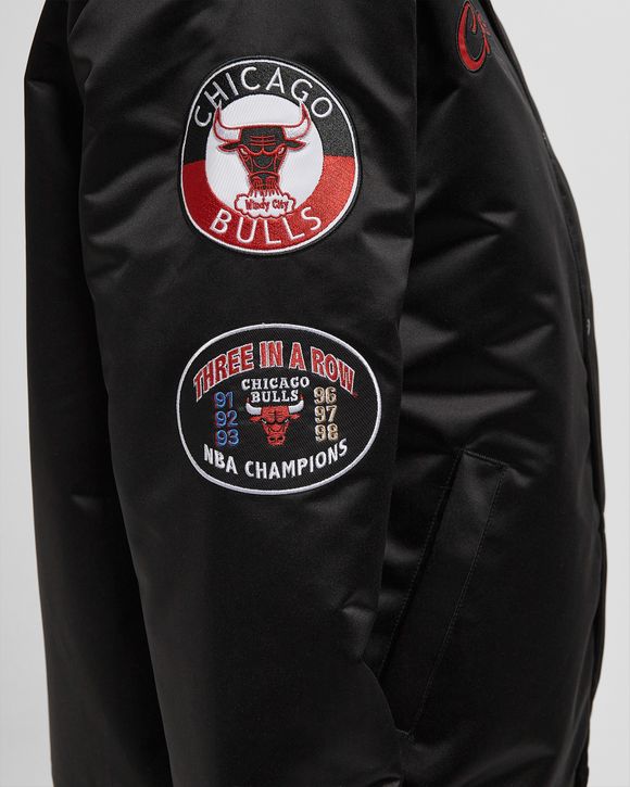 NBA BLACKOUT HEAVYWEIGHT SATIN JACKET CHICAGO BULLS