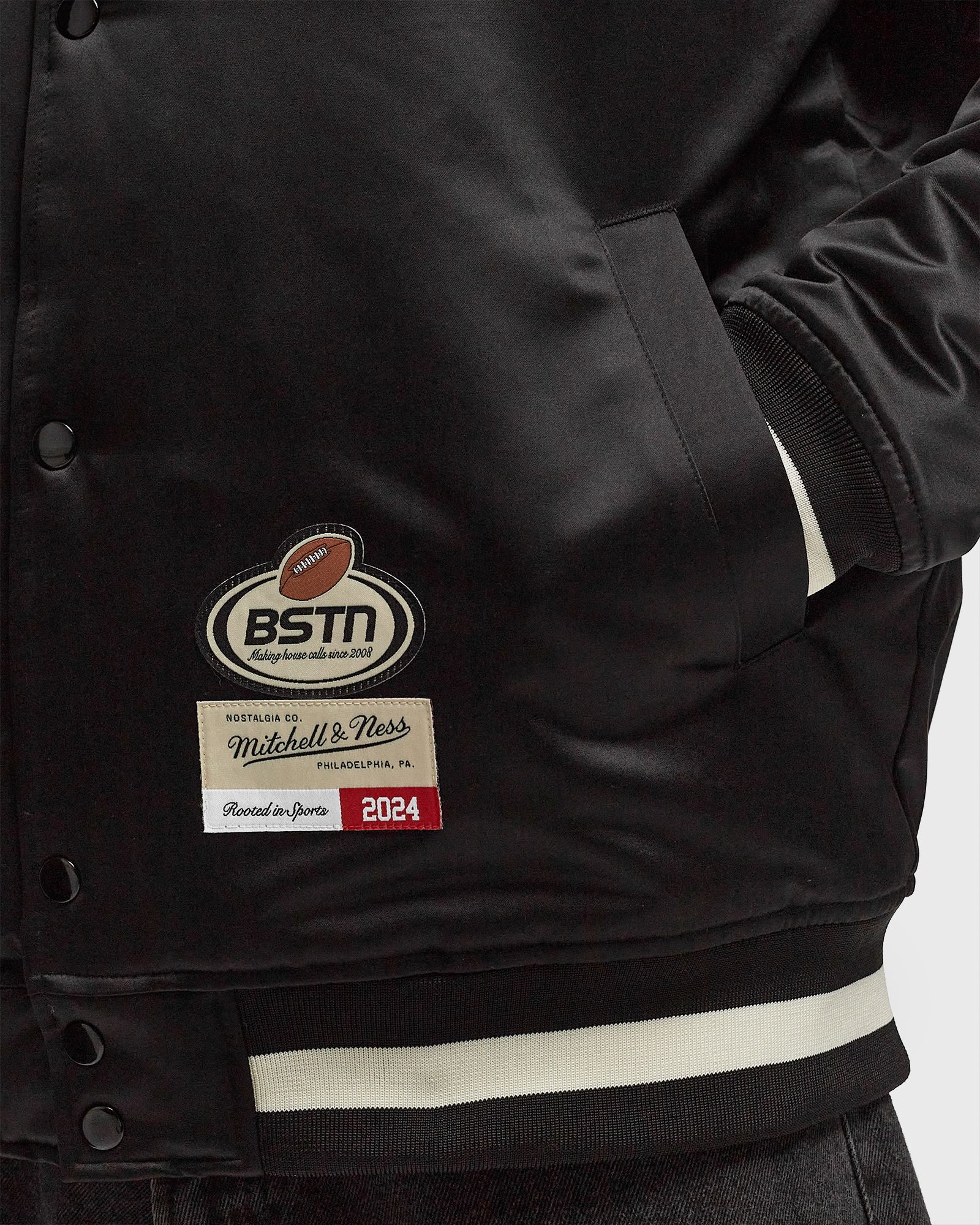 x BSTN x NFL FEED FAM Satin Jacket