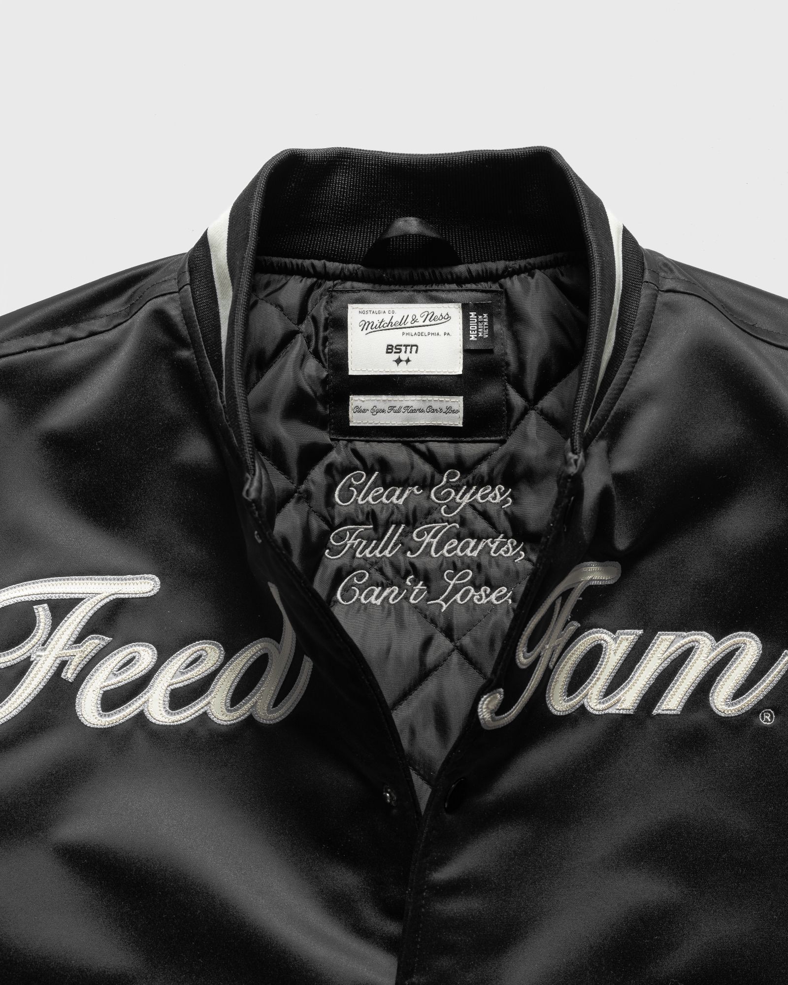 x BSTN x NFL FEED FAM Satin Jacket