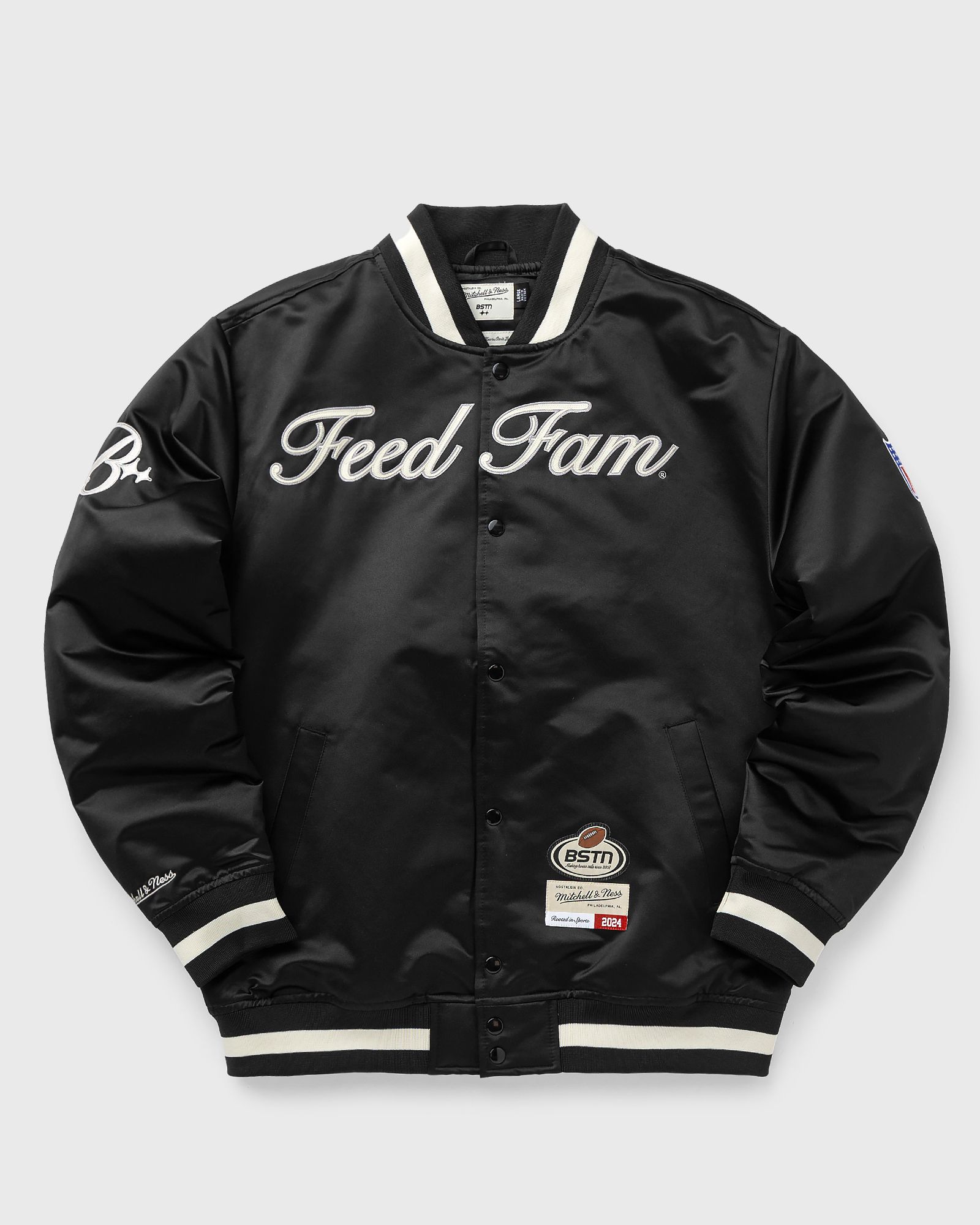 x BSTN x NFL FEED FAM Satin Jacket
