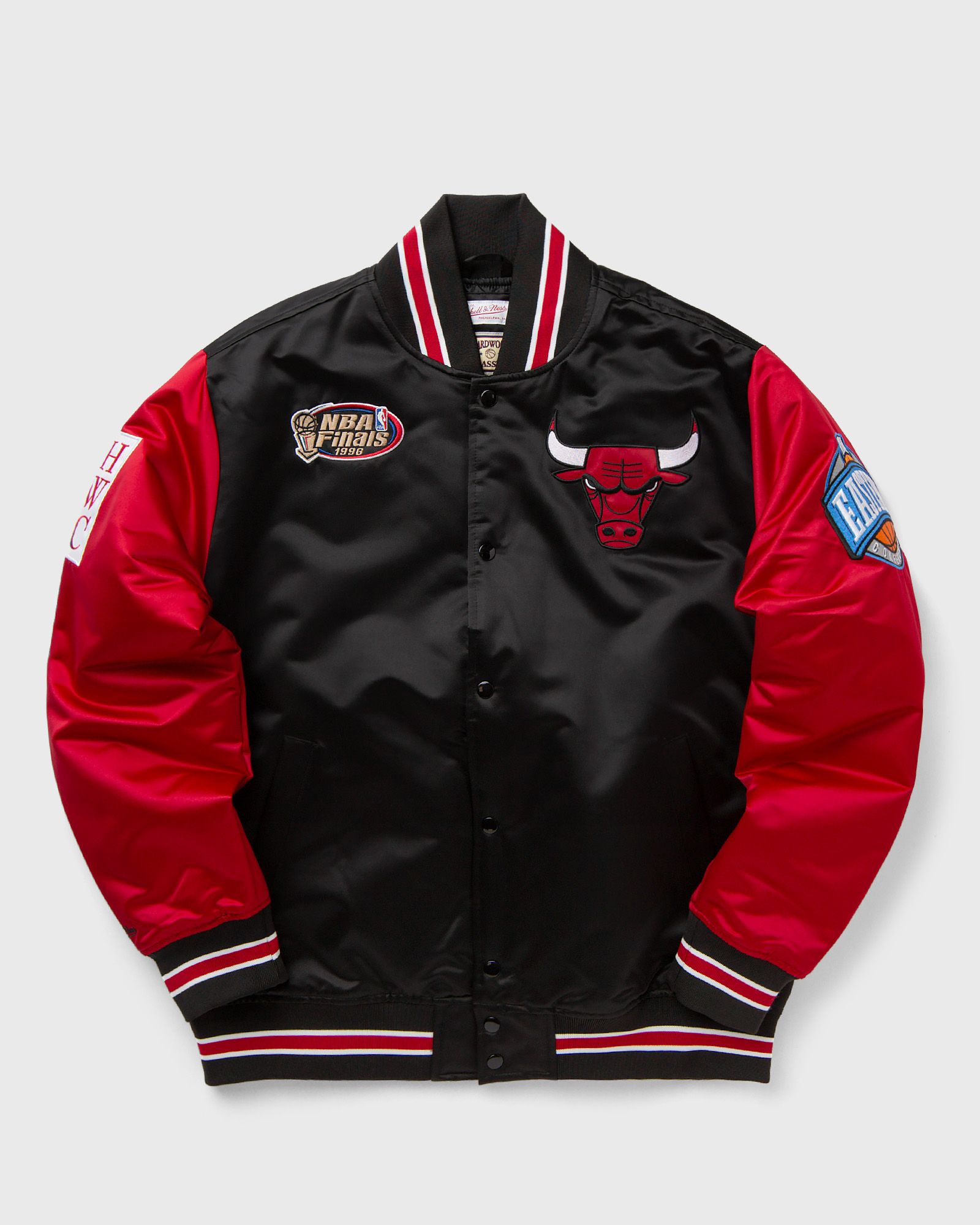 NBA PRIMETIME HEAVYWEIGHT SATIN JACKET VINTAGE LOGO CHICAGO BULLS