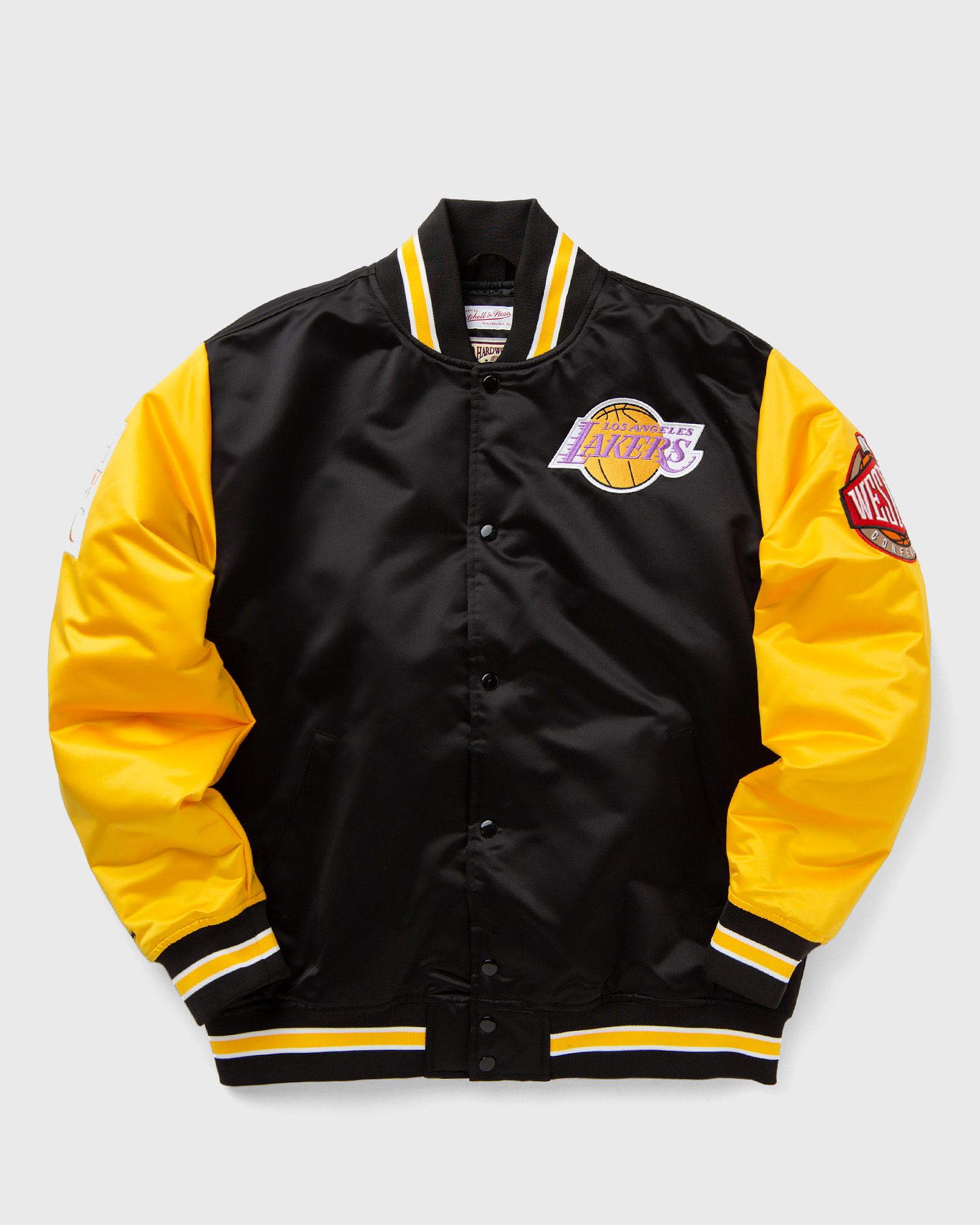 NBA PRIMETIME HEAVYWEIGHT SATIN JACKET VINTAGE LOGO LOS ANGELES LAKERS