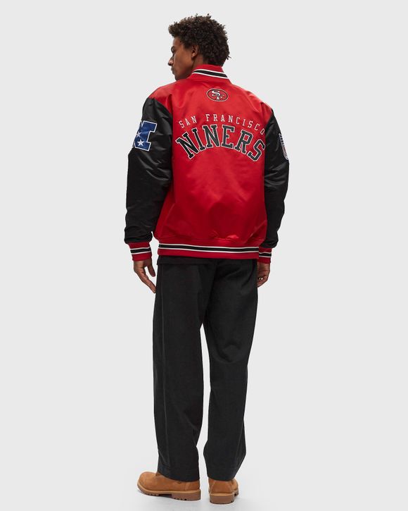 Black 49ers deals satin jacket