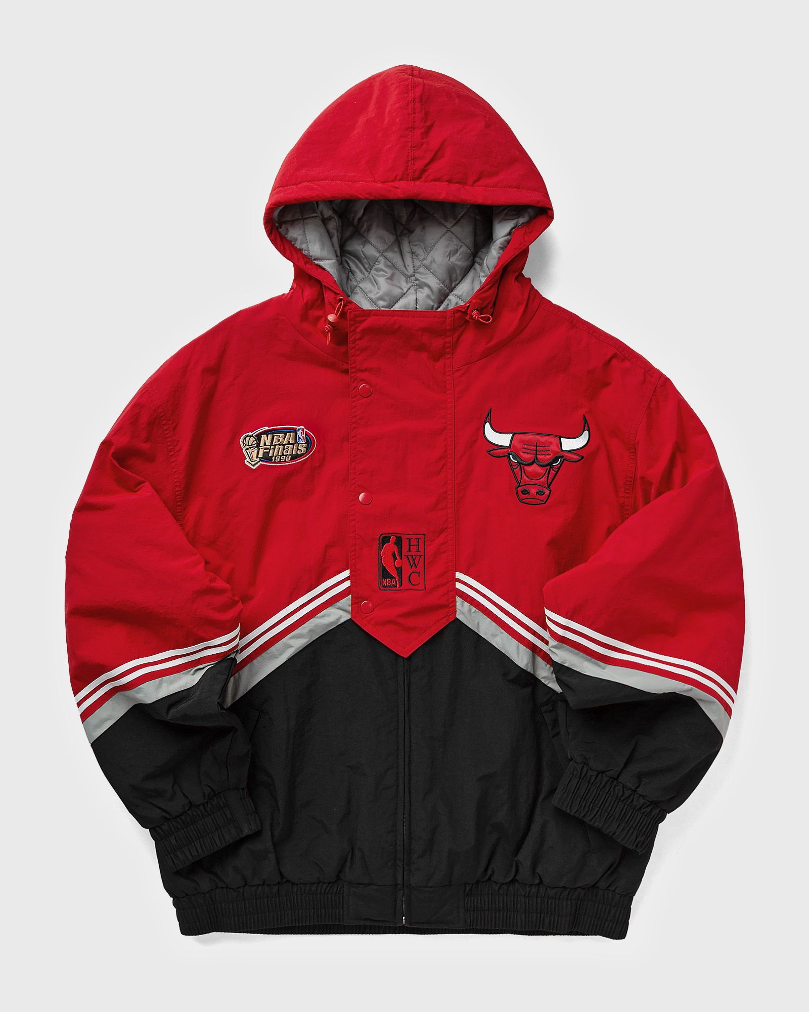 CHICAGO BULLS フード付きジャケット　メンズストリート　NBA 古着 Vintage 90s NBA Starter Chicago Bulls Full Zip Hooded