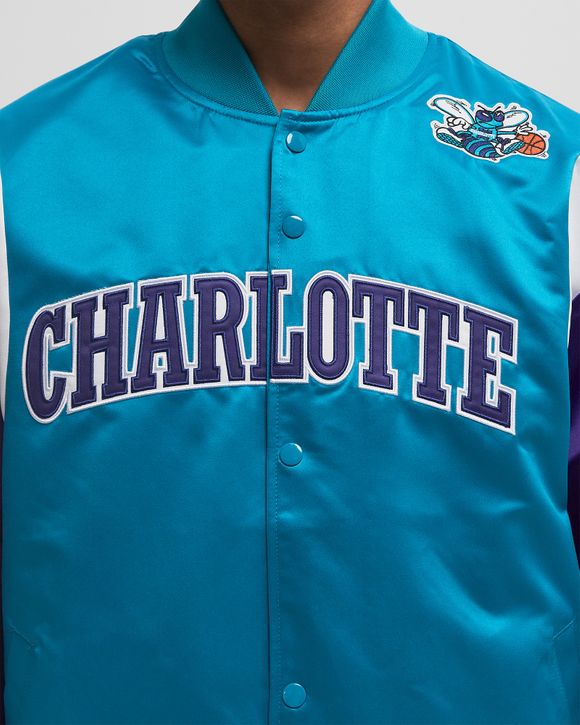 Mitchell & Ness NBA TEAM ORIGINS SATIN JACKET VINTAGE LOGO Mitchell & Ness NBA TEAM ORIGINS SATIN JACKET VINTAGE LOGO